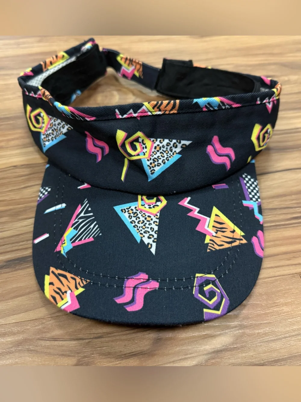 1980’s retro Neon Geometric Visor cap-costume accessory (EUC)